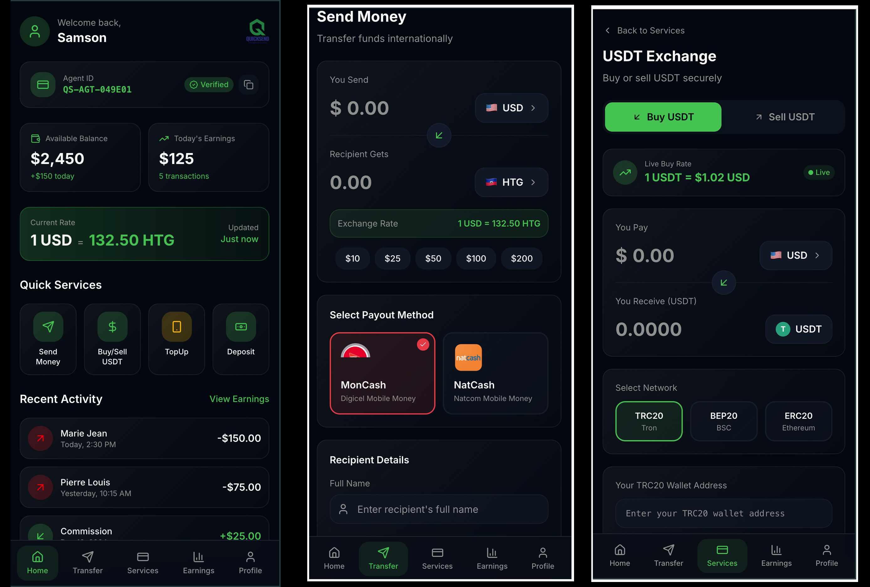 Money transfer apps